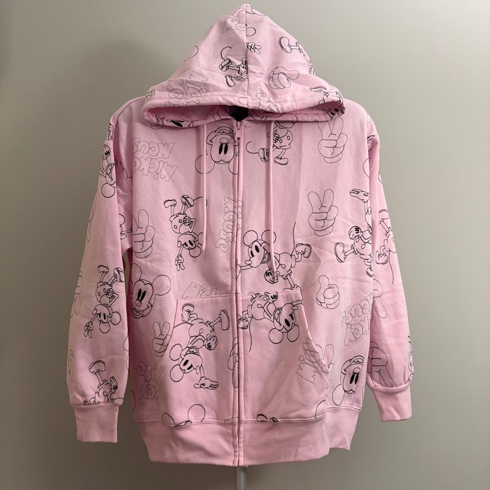 Disney Pink Mickey Mouse Zip-Up Hoodie